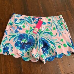 NWT Women’s Lilly Pulitzer Buttercup Knit Shorts Pink Tropics Sweet Pea Size12